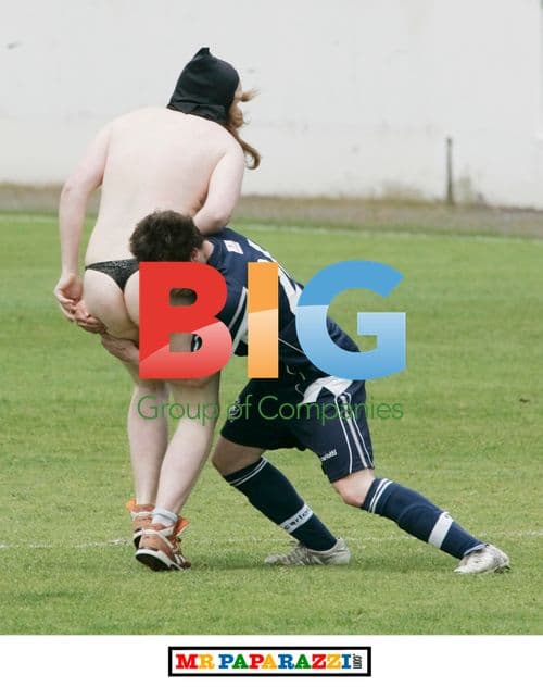 Jamie Lomas attacked by masked streaker