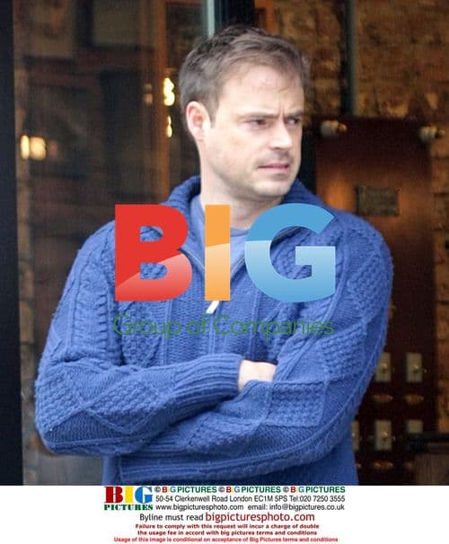 Jamie Theakston out with pregnant wife and son