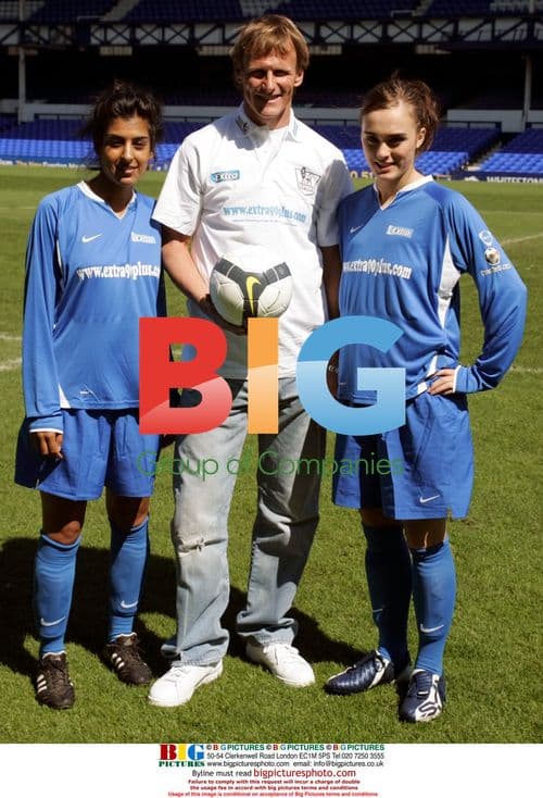 Lena Kaur, Teddy Sheridan, and Loui Batley at Football Aid Event