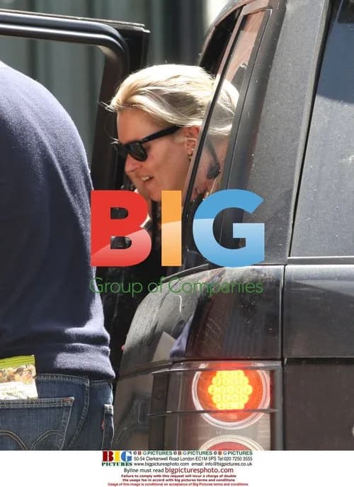 Kate Moss Arrives at London Studio