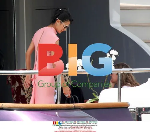 Goga Ashkenazi with Mrs Eva on Cavalli's Boat