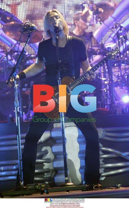 Chad Kroeger of Nickleback Performs Live