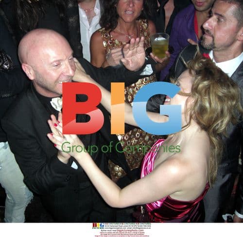 Kylie Minogue and Stefano Gabbana at Dolce & Gabbana Party