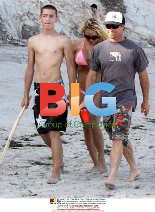 Pamela Anderson and Boyfriend on Malibu Beach