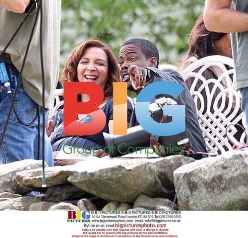 Maya Rudolph and Chris Rock on 'Grown Ups' Set