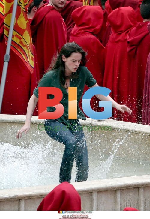 Pattinson & Stewart on New Moon Set