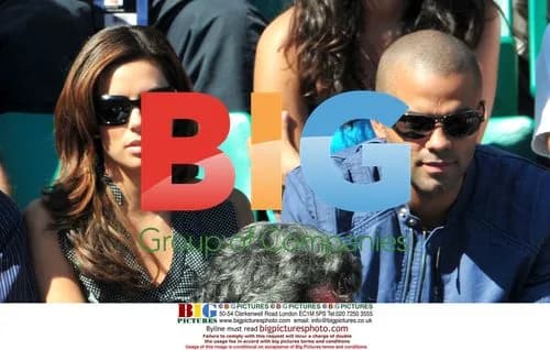 Tony Parker and Eva Longoria at 2009 French Open