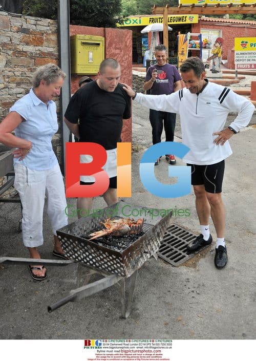 French President Nicolas Sarkozy Enjoys Weekend Getaway