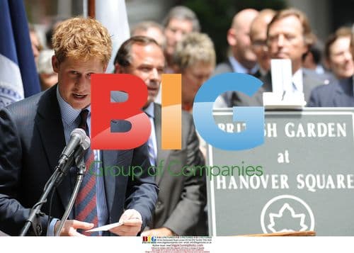 Prince Harry Names British Gardens in New York