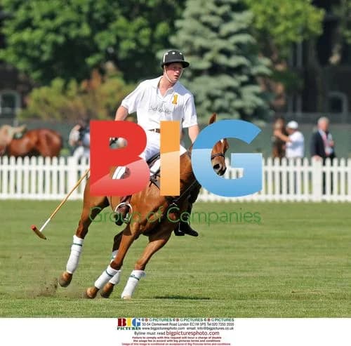 Prince Harry Plays in NYC Polo Classic