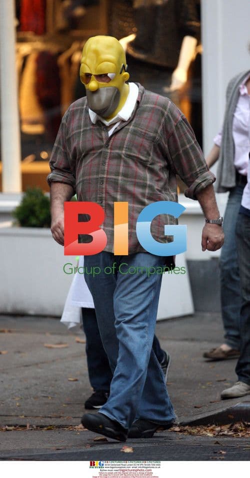 James Gandolfini Trick-or-Treating with Son