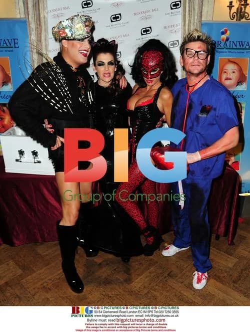 Katie Price in Costume at Bloodlust Ball
