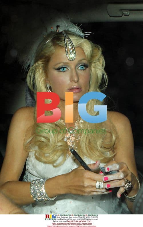 Paris Hilton and Doug Reinhardt at Heidi Klum's Halloween Party