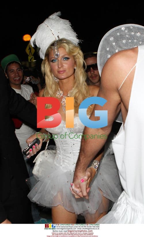 Paris Hilton and Doug Reinhardt at Halloween Party