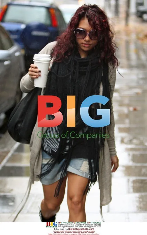 Vanessa White of The Saturdays with boyfriend after birthday