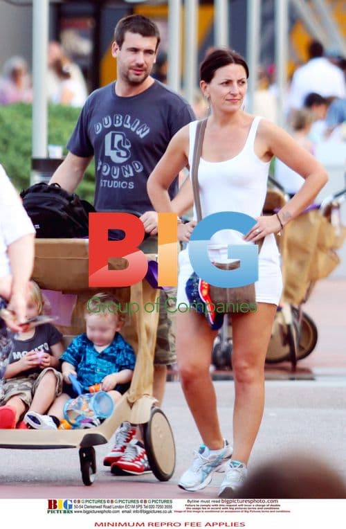 Davina McCall Spotted Running on Holiday