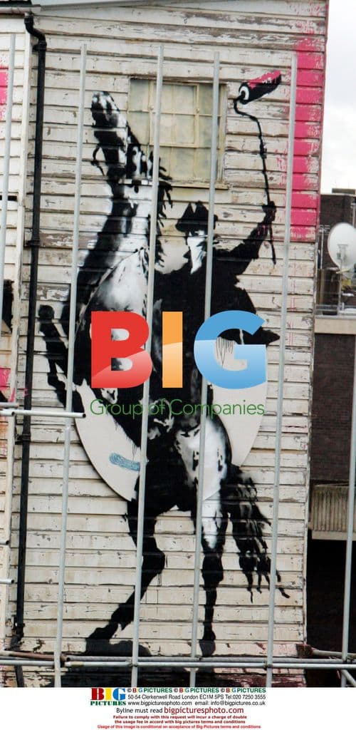 British Rail Attempts to Remove Banksy Graffiti