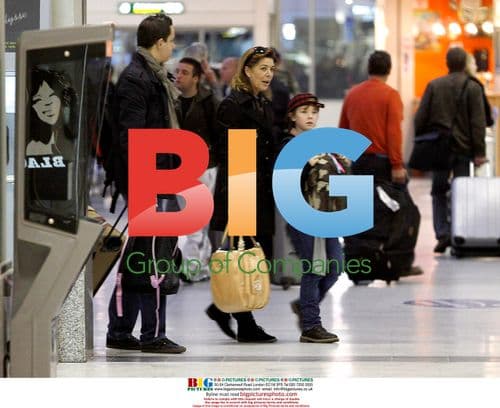 Caroline, Princess of Hanover Waits for Daughter at Paris Airport