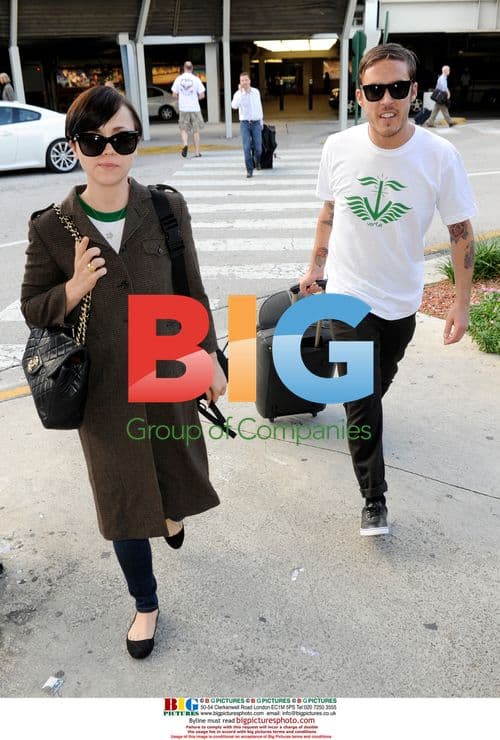 Christina Ricci and Boyfriend at Miami Airport