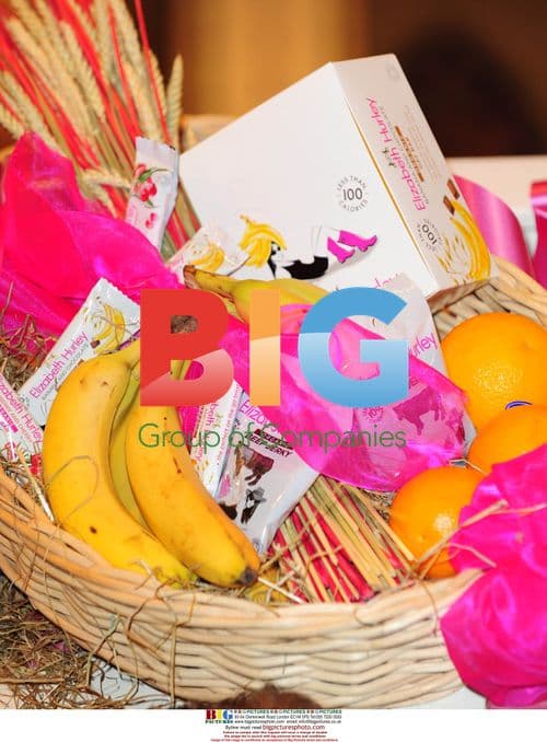 Elizabeth Hurley Showcases New Food Line at Harrods