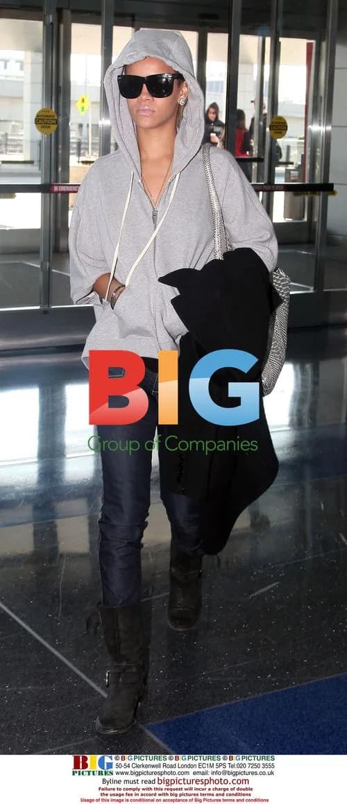 Rihanna at JFK Airport