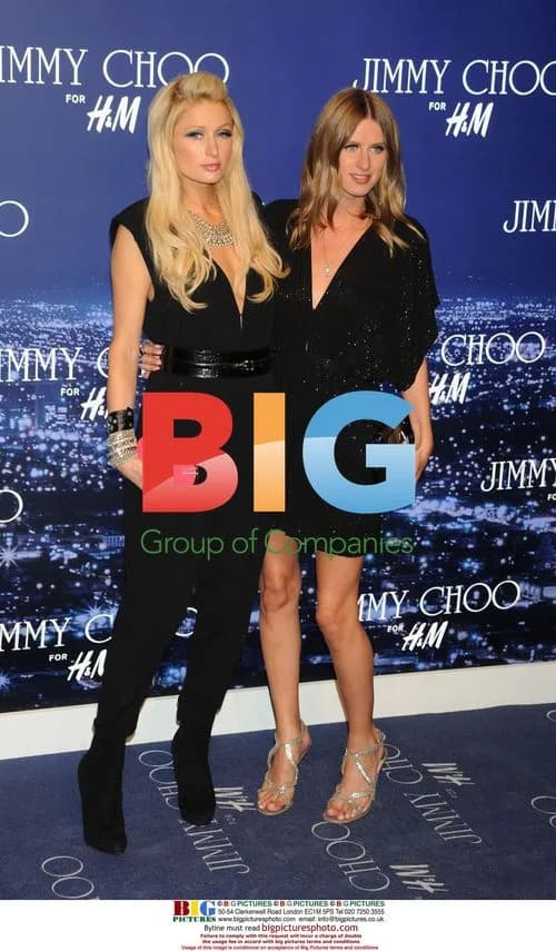 Paris Hilton and Nicky Hilton at Jimmy Choo Event