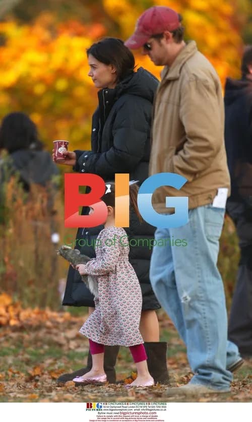 Katie Holmes and Suri Cruise on Film Set