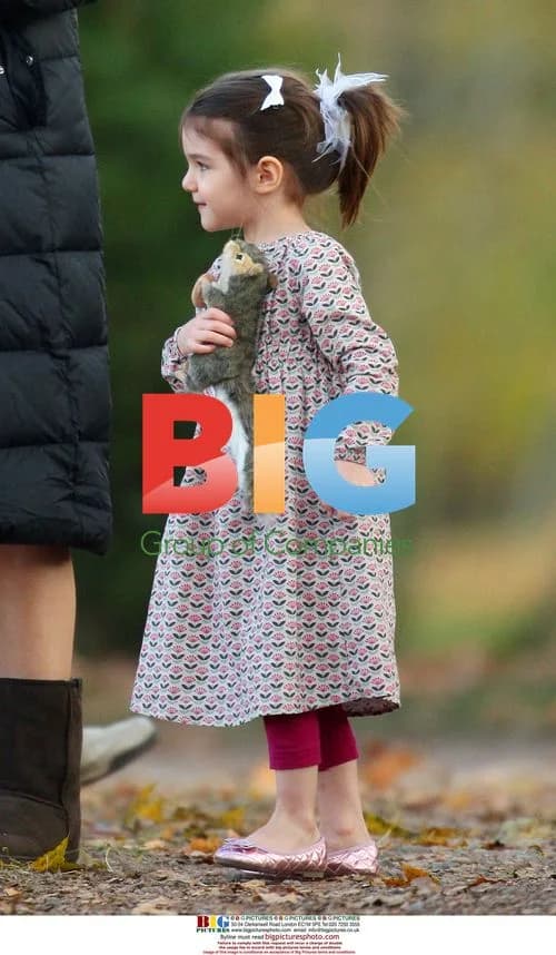 Katie Holmes and Suri Cruise on Film Set