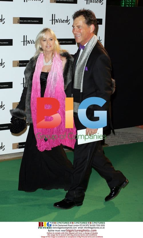 Susan George and Simon MacCorkindale at Elton John AIDS Foundation Ball
