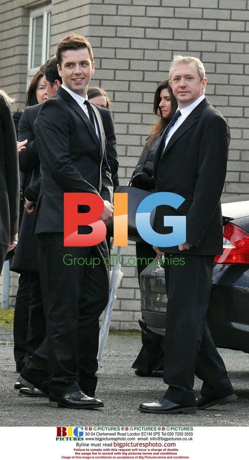 Westlife singer Nicky Byrne at father's funeral