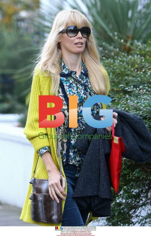 Claudia Schiffer Dropping Off Kids