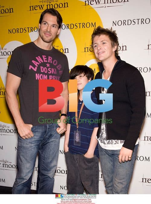 Daniel Cudmore and Charlie Bewley at 'The Twilight Saga: New Moon' Photo Call