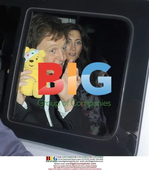 Paul McCartney and Nancy Shevell at Children in Need Concert