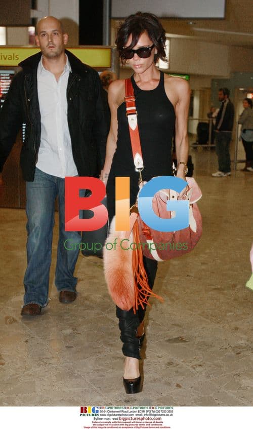 Victoria Beckham at Heathrow Airport