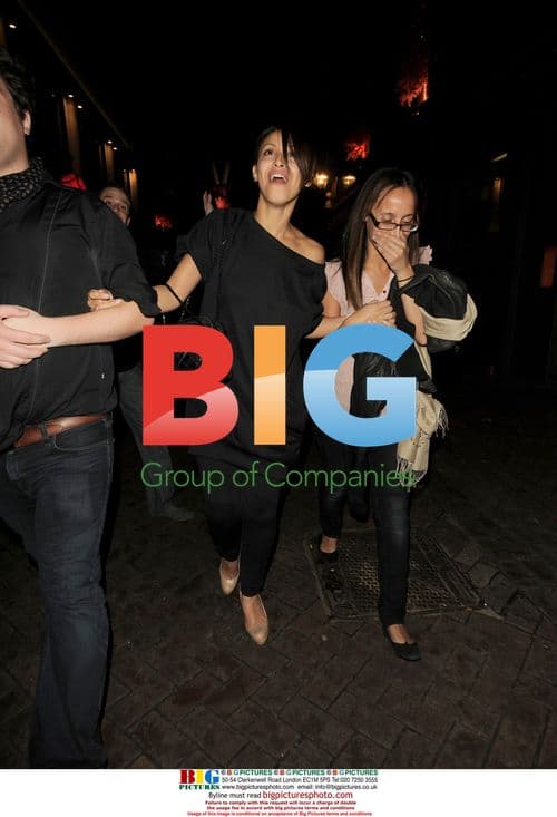 Celebrities leaving Alto Club, London