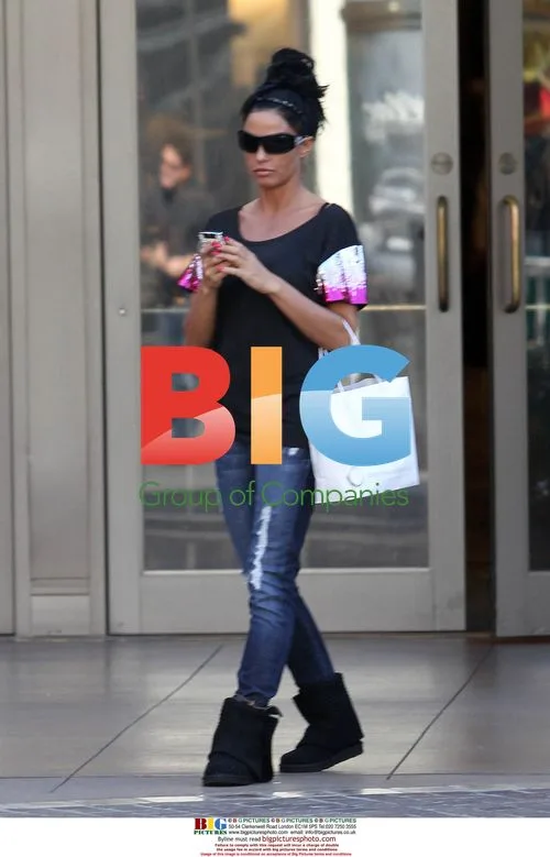 Katie Price Shopping at The Grove