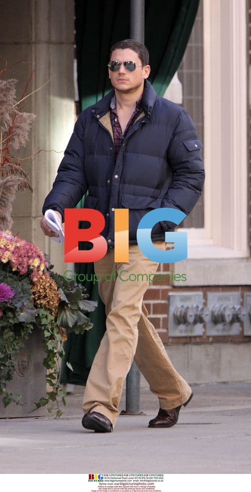 Wentworth Miller takes a coffee break