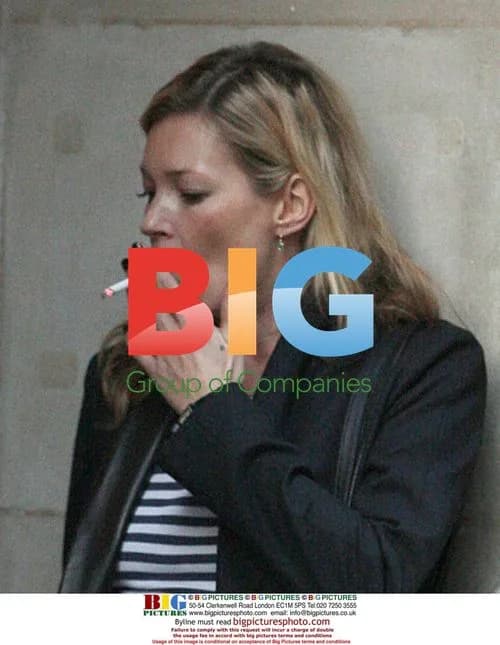 Kate Moss Smoking in London