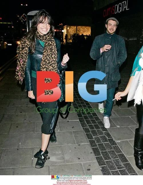 Daisy Lowe and Mystery Man After Florence and The Machine Gig