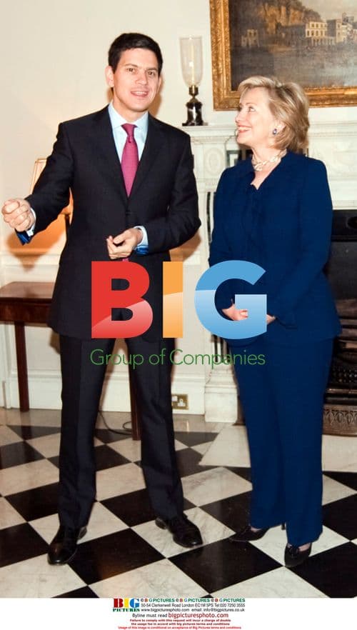 Clinton and Miliband Meet in London