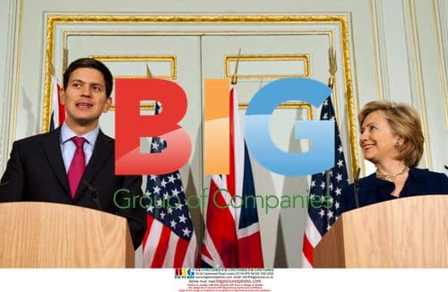 Clinton and Miliband Meet in London