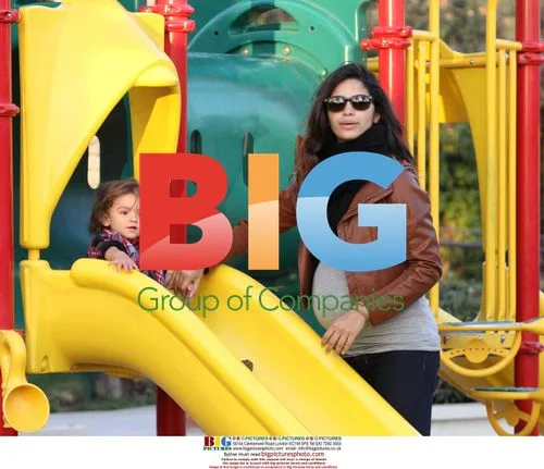 Camila Alves and Son Levi at Park