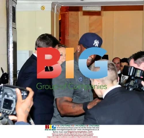 Mariah Carey exits Dorchester Hotel