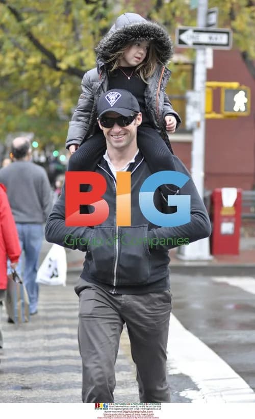 Hugh Jackman picks up daughter Ava from school