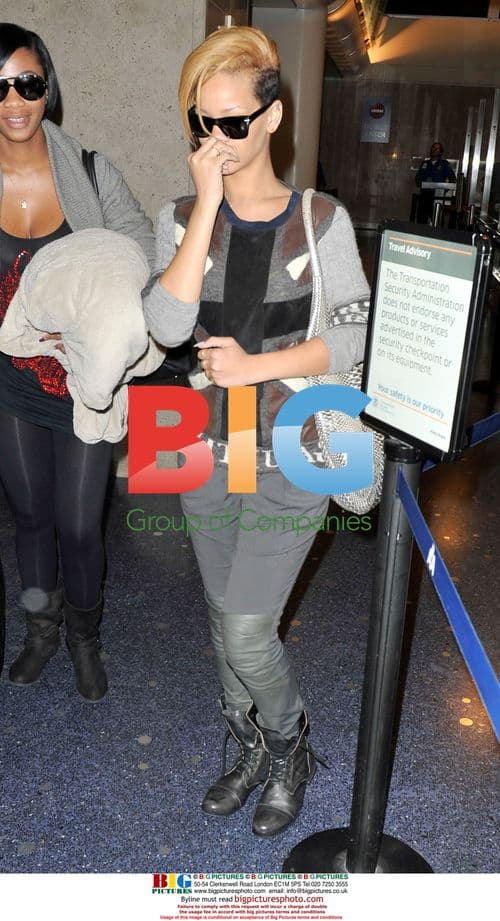 Rihanna Arrives at LAX from Miami