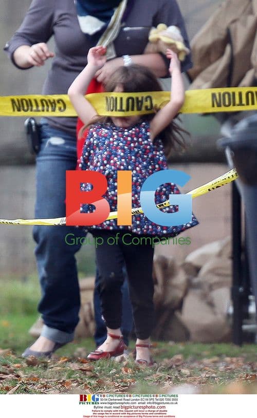 Suri Cruise on Katie Holmes' Film Set