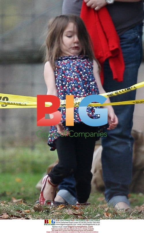 Suri Cruise on Movie Set
