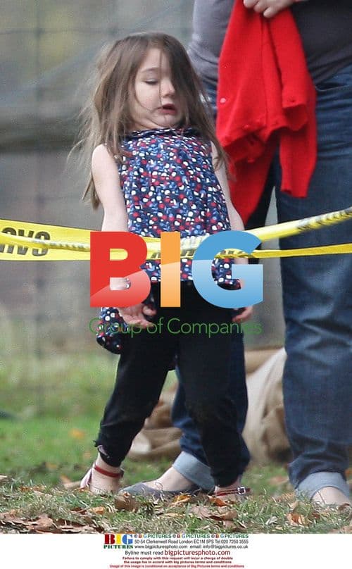 Suri Cruise on Film Set