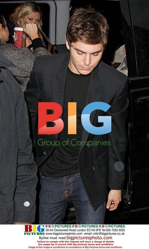 Zac Efron at Absolute Radio in London