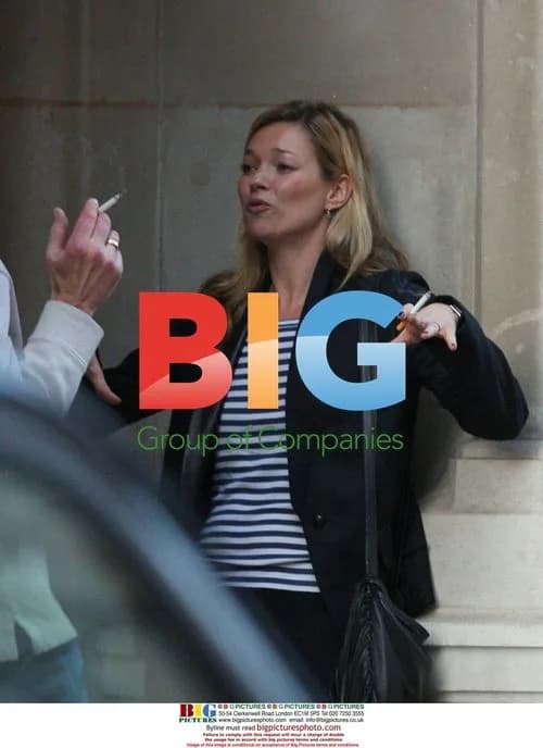 Kate Moss Smoking in London